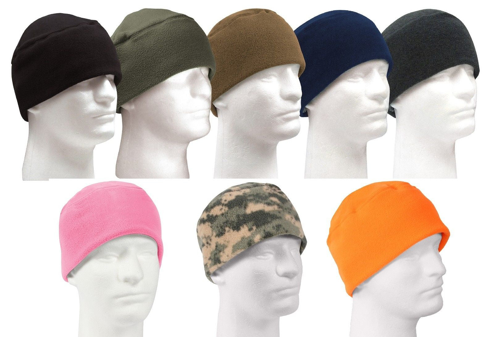 Polar Fleece Military Type Cold Weather Watch Cap Tactical Winter Hat Grunt Force 