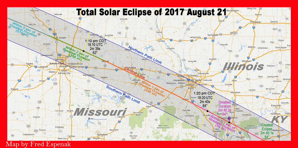 2017 Eclipse Information for Illinois