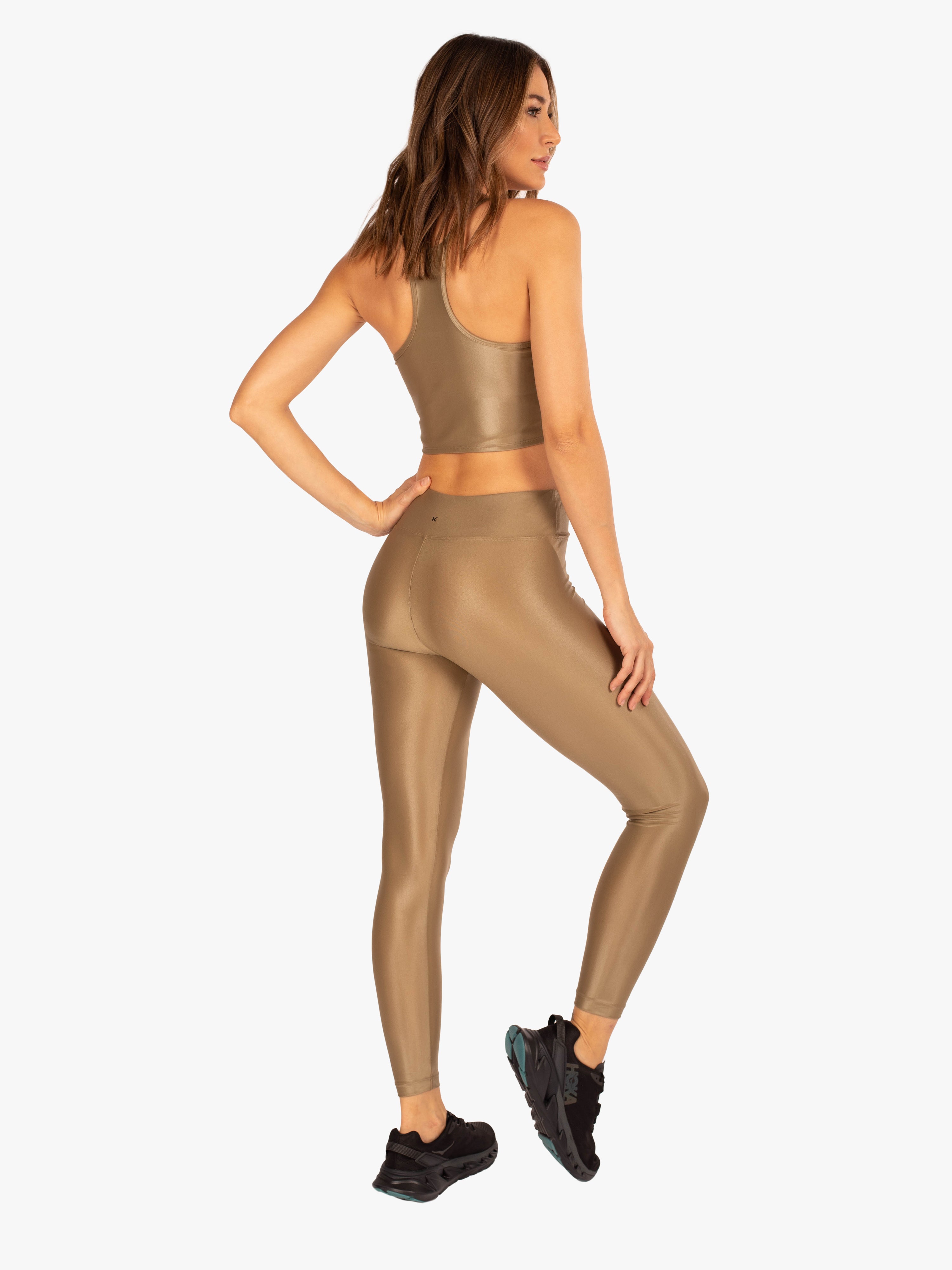 Lustrous High Rise Infinity Legging - Coriander