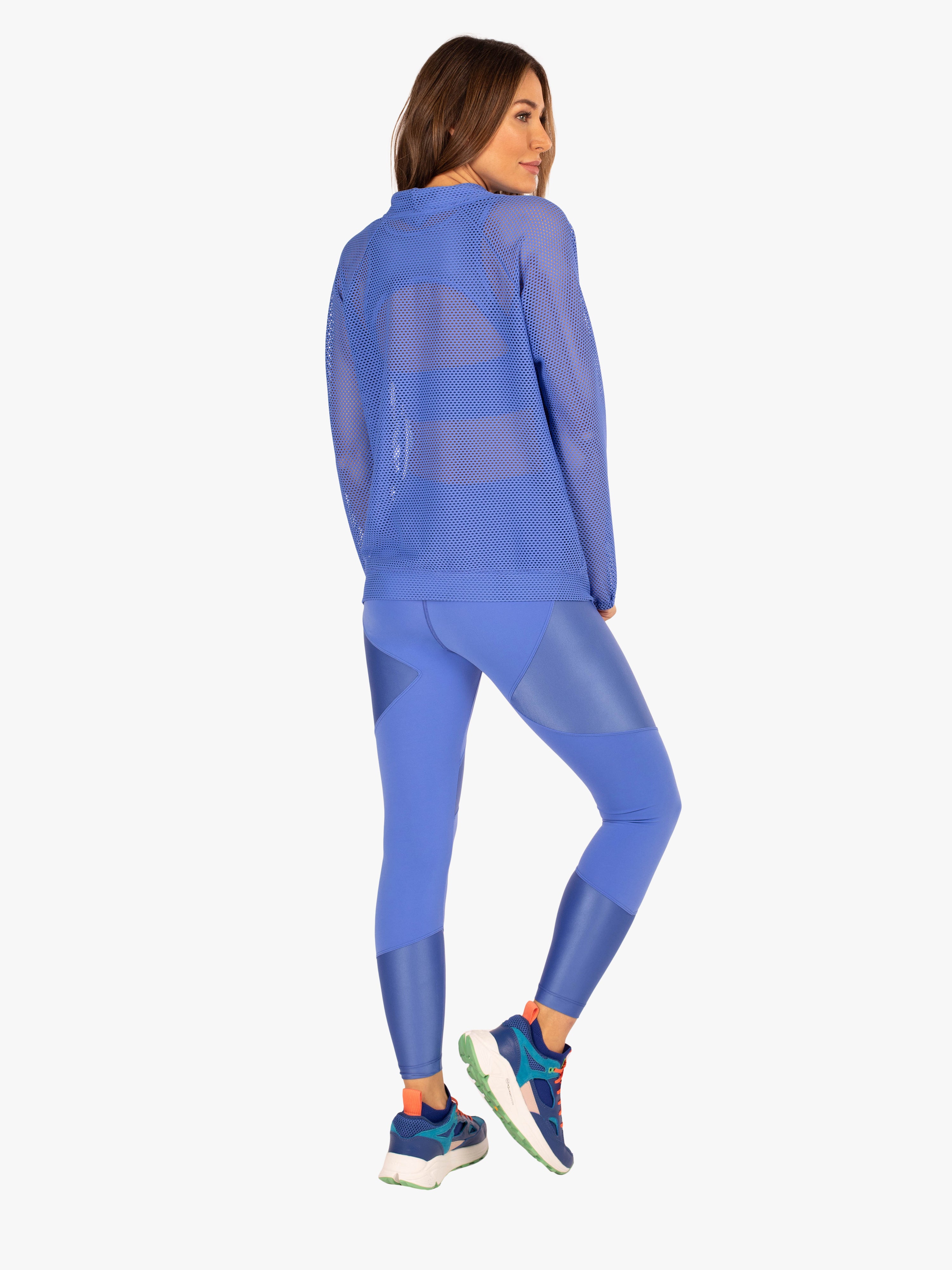 Probe Open Mesh Pullover - Amparo Blue