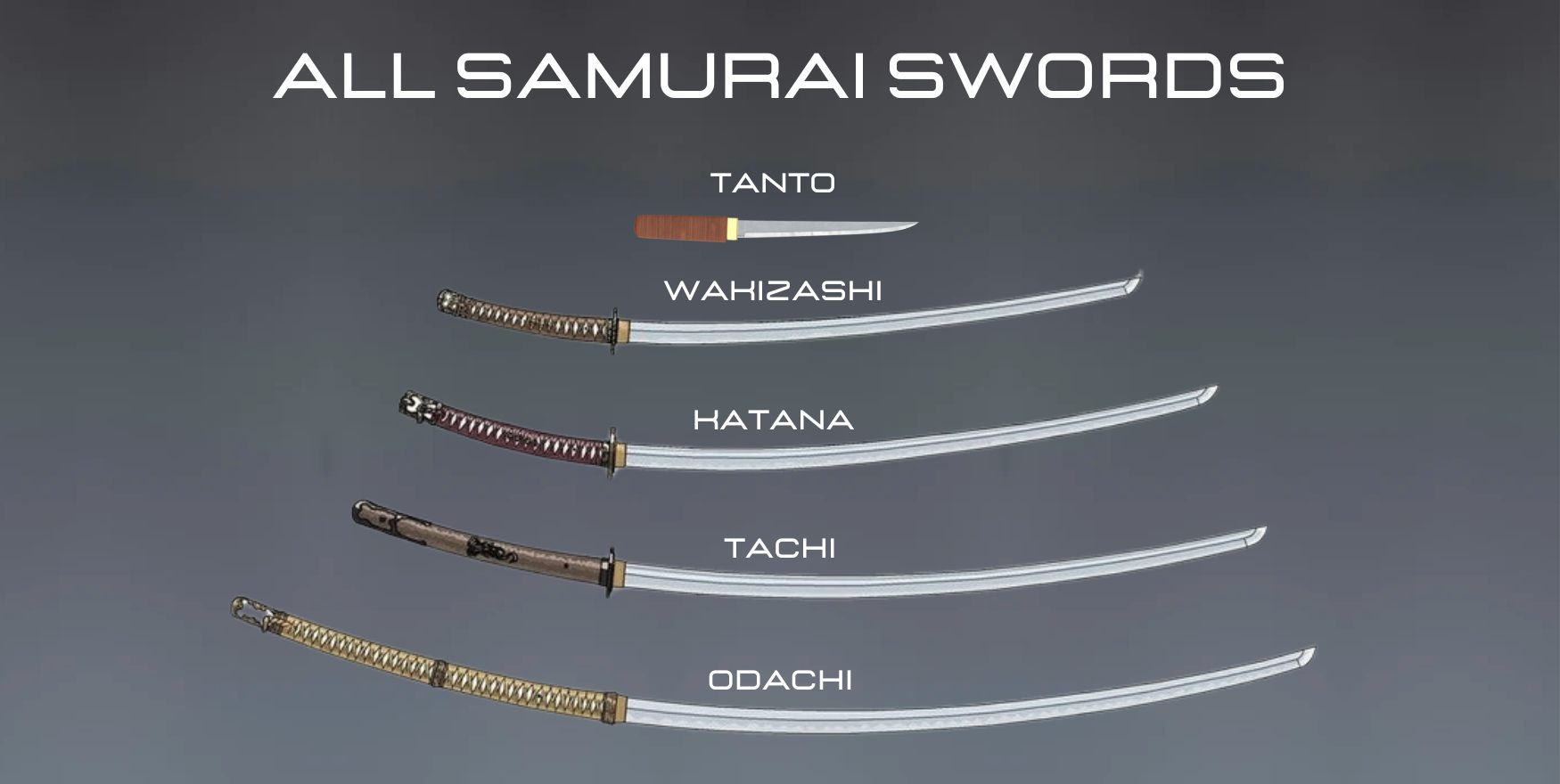 all samurai swords