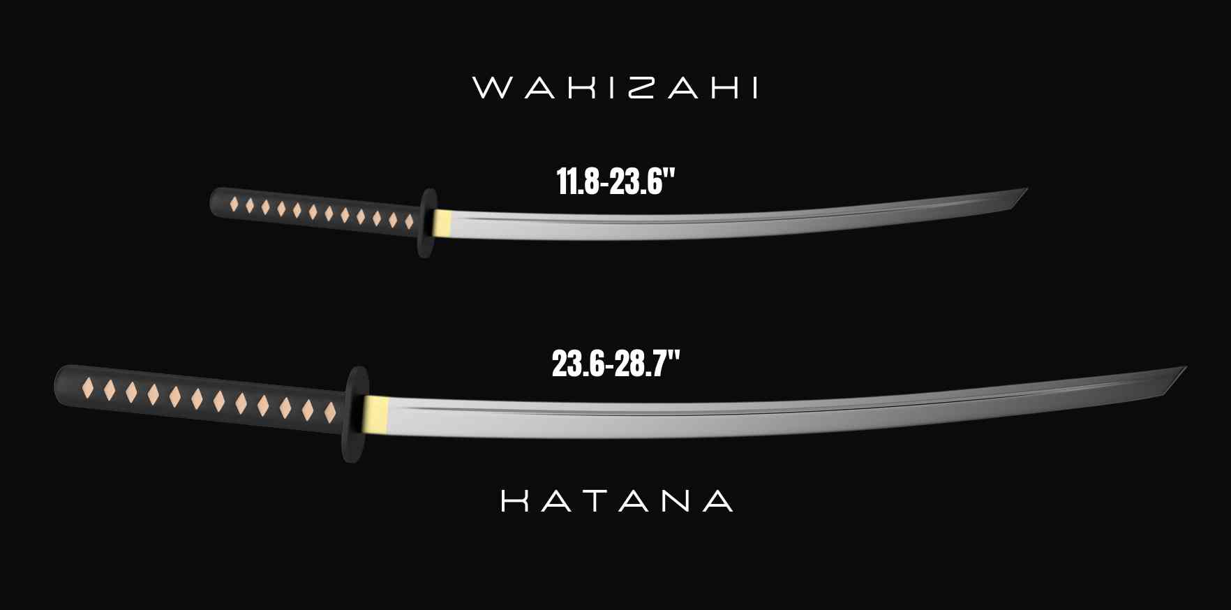 wakizashi vs katana blade comparison