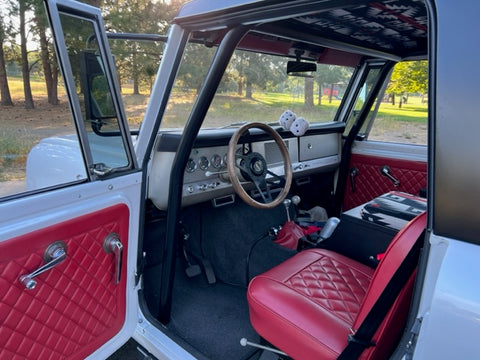 1966 Scout Restomod Front Interior Zoomed Out