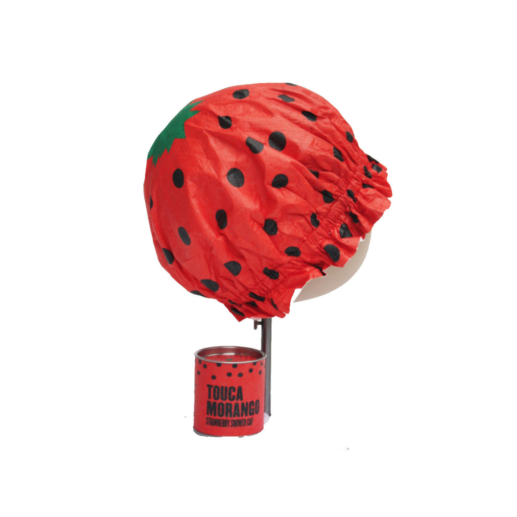 strawberry shower cap