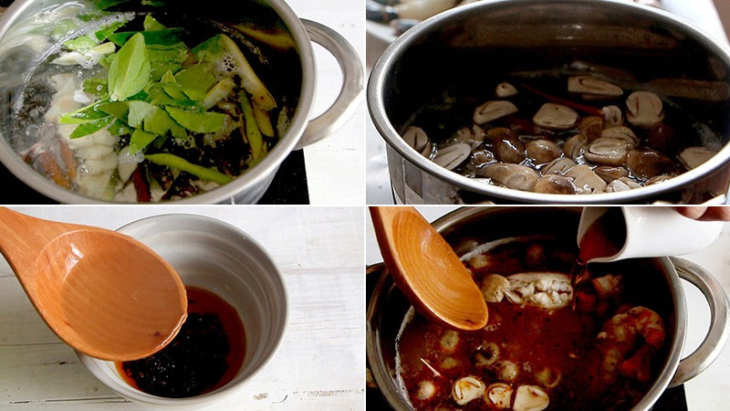 Cook a Thai broth.