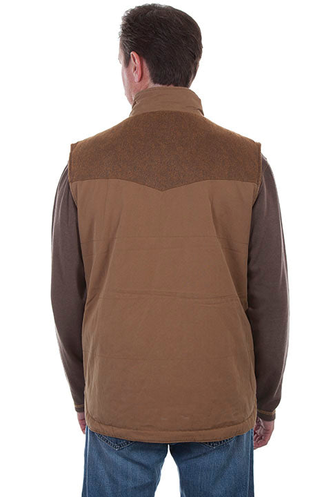 Men's Sherpa Lined Canvas Vest