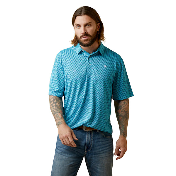 ARIAT Tek 2.0 Polo Hibiscus SM at  Men's Clothing store