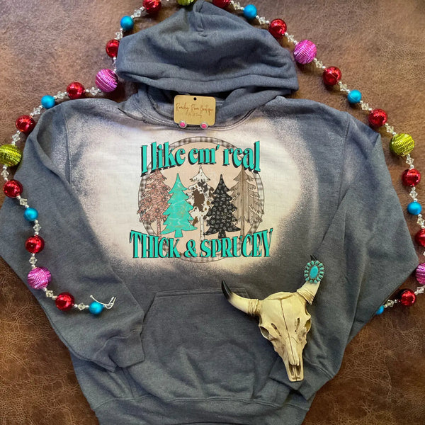 Women's Christmas Highland Cow Distressed Sweatshirt – Branded