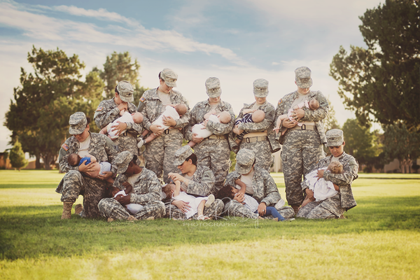 Breastfeeding military moms. Tara Ruby Photography