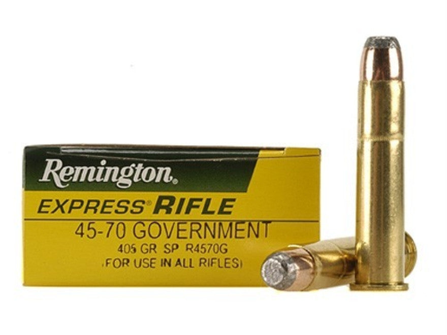 Remington Express Ammunition 45 70 Government 405 Grain Jacketed Soft Rebel Gun Works