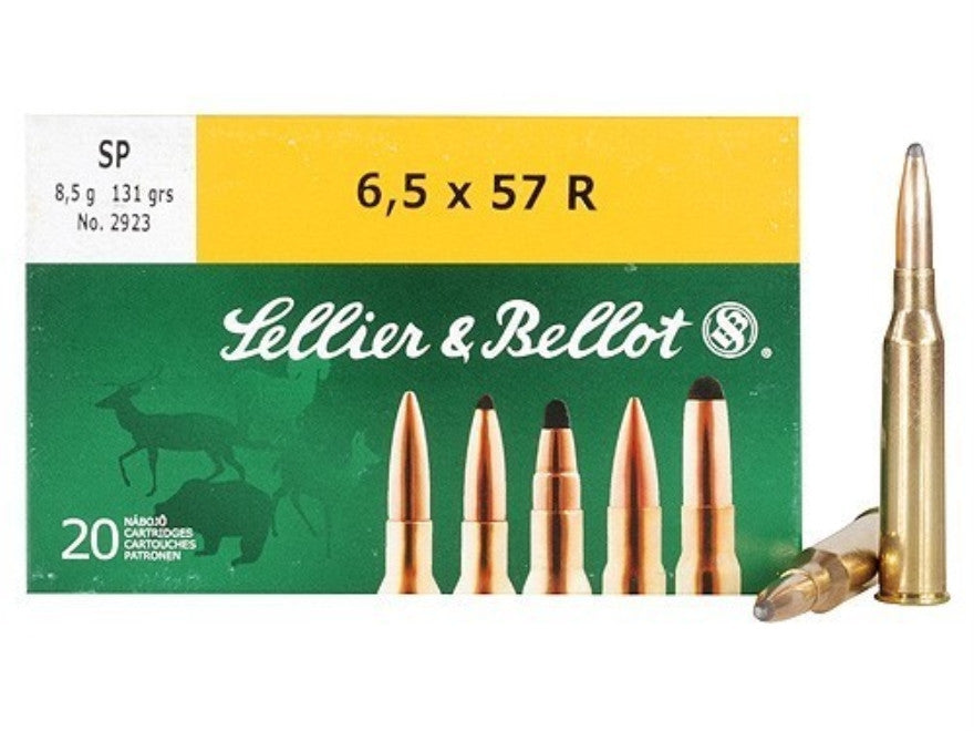Sellier & Bellot 6.5x57 Rimmed Mauser 131 Grain Soft Point (20pk ...
