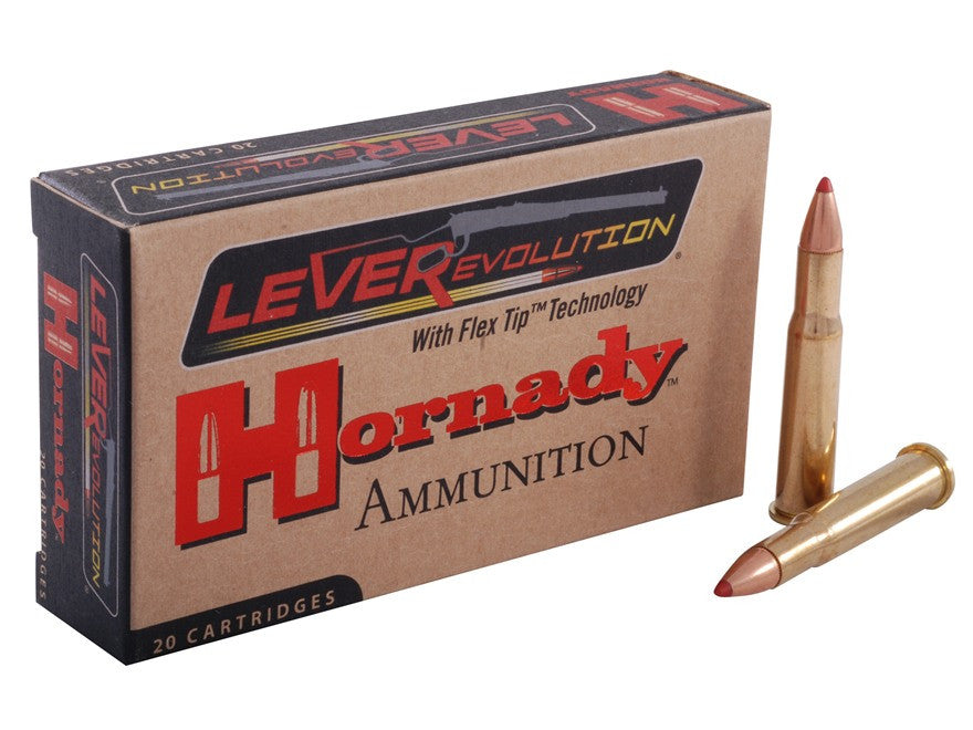 Hornady LEVERevolution Ammunition 3030 Winchester 160 Grain Flex Tip