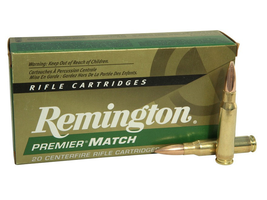 Remington Premier Match Ammunition 308 Winchester 168 Grain Sierra MatchKin...
