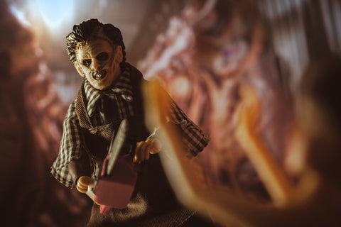 A Leatherface horror collectible.