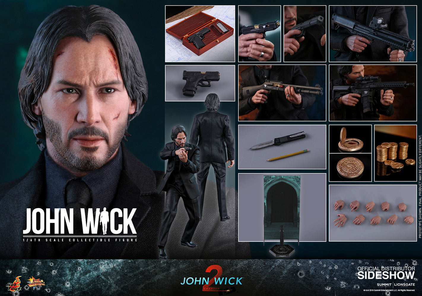 Hot Toys John Wick: Chapter 2 - Movie Masterpiece Series - Sixth Scale Figure