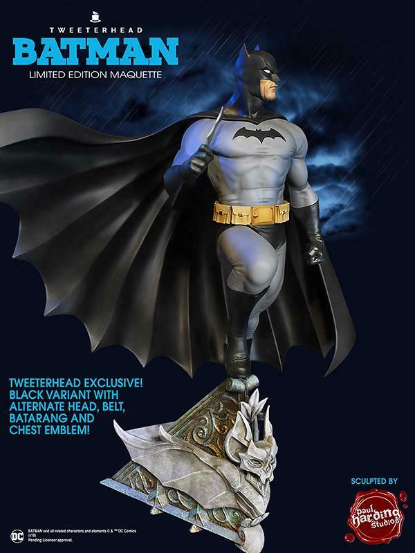 Download Batman Super Powers Black Variant Maquette - Collectors Row Inc.