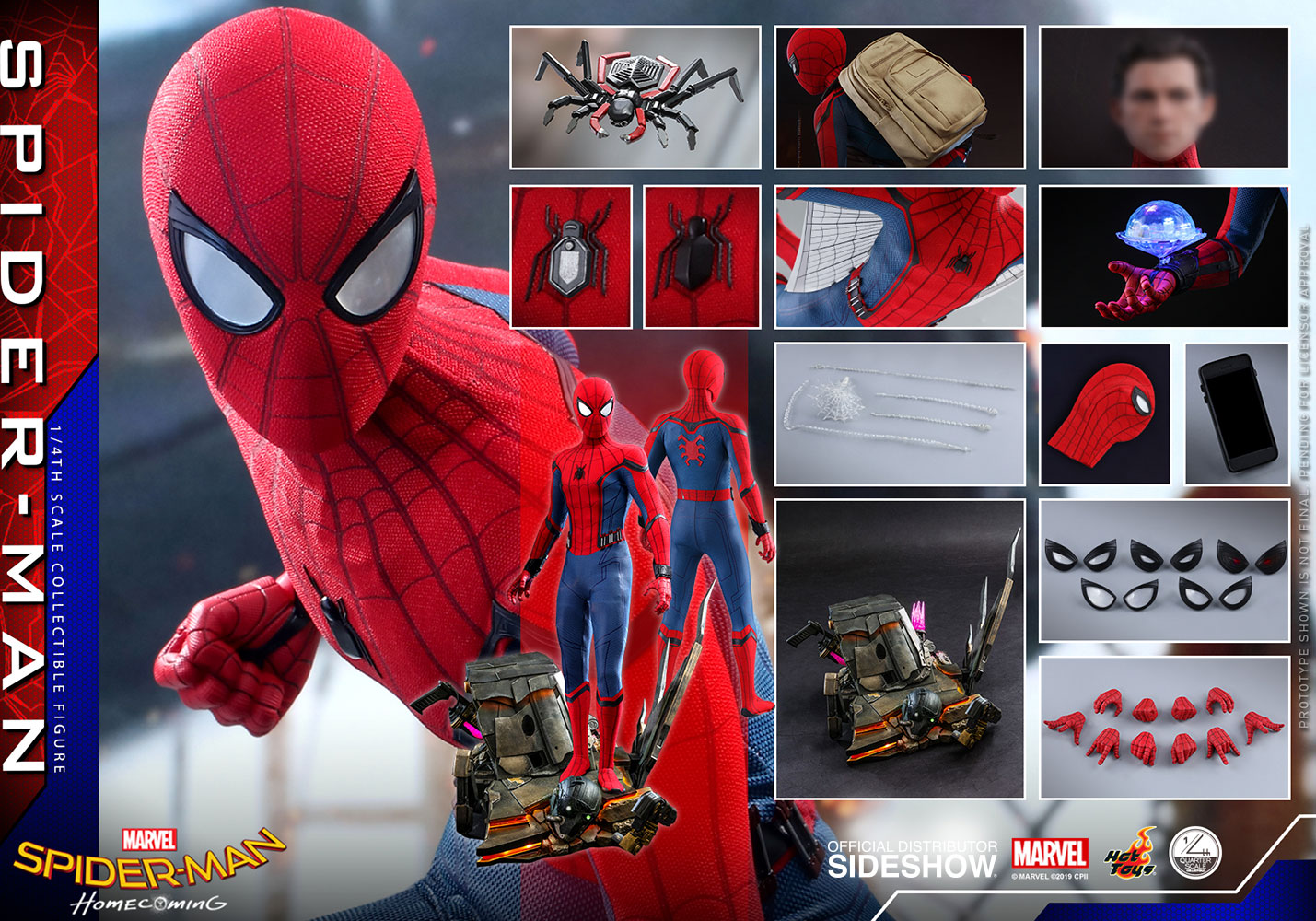 hot toys spider man homecoming