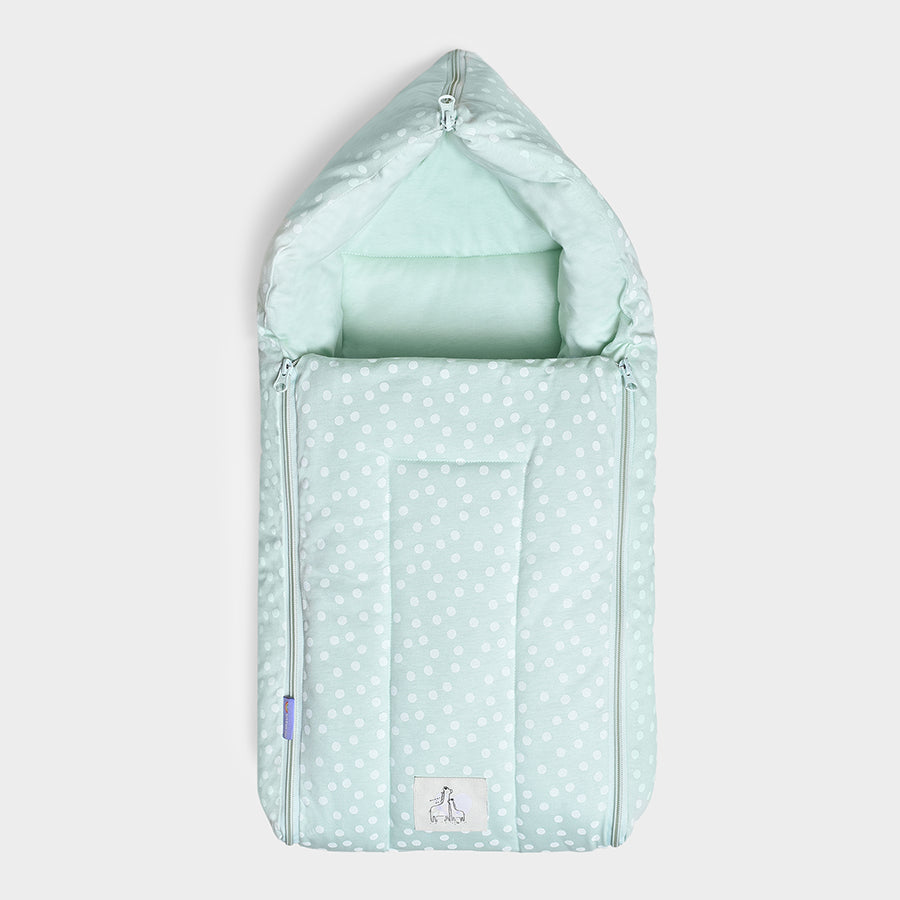 Mummy & Me Printed Aqua Baby Nest