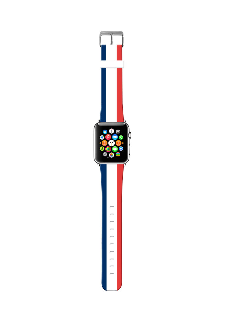 Custom Apple Watch France Flag Pattern Printing 38 mm 42 mm