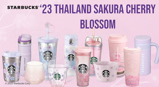 Starbucks Sakura Corkcicle Flip-Straw Kettle & Sakura Finger