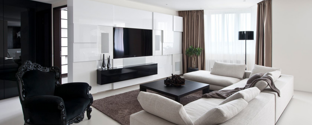 sitting area with an entertainment centre