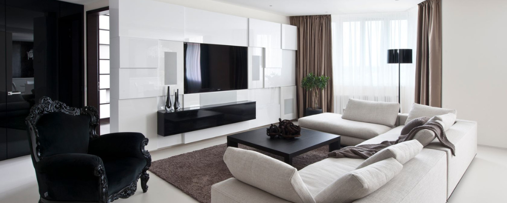 sitting area with an entertainment centre