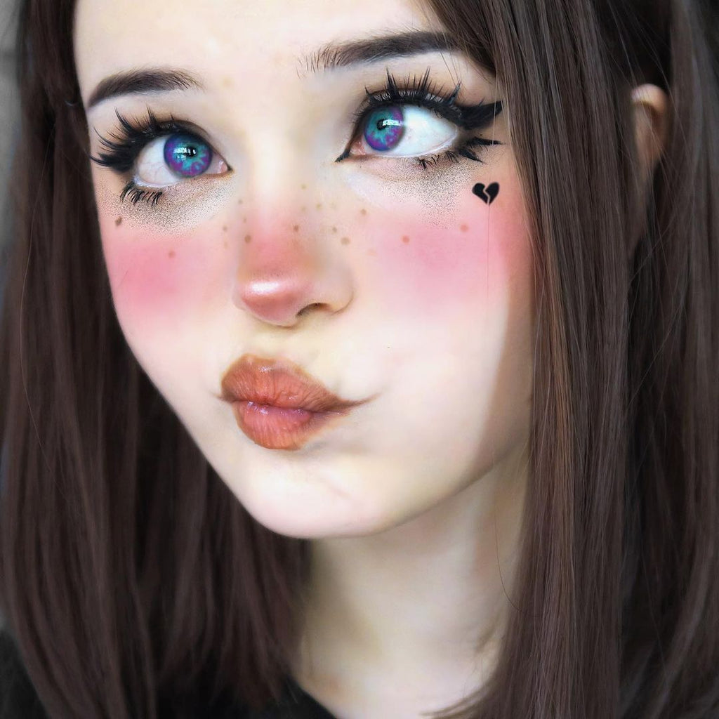 s e n s i t i v e 不同  Kawaii makeup, Simple eye makeup, Cute makeup