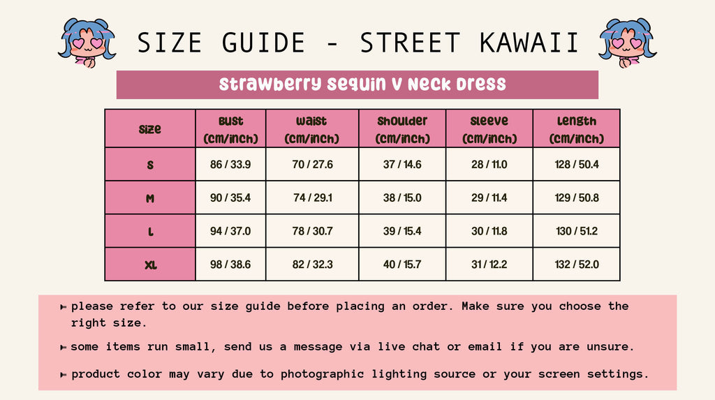 strawberry korean style sequin dress with puffy sleeve at street kawaii for cute japanese fashion online store