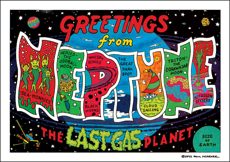 Greetings From Neptune. The Last Gas Planet - Visual Vacations postcard