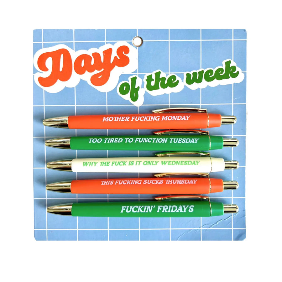 Days of the Week Pen Set