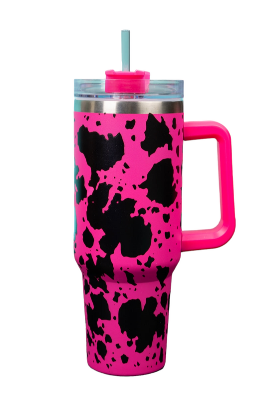 Hot Pink Leopard Tumbler 40 oz – Horse Creek Outfitters