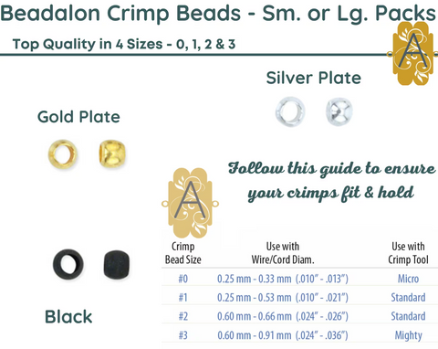 crimp bead chart