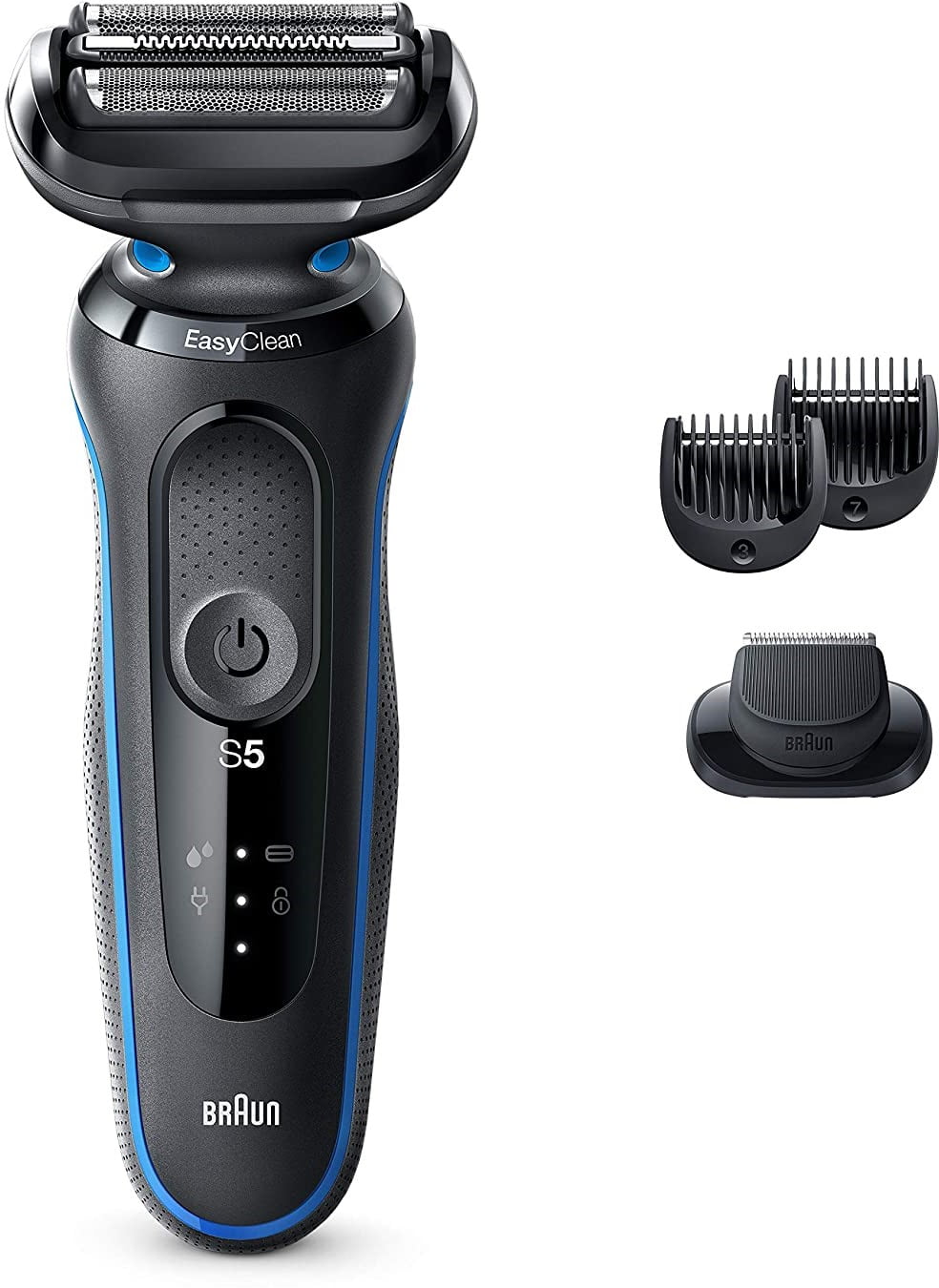 2 Pack - Braun Electric Razor for Men, Series 5 5020s Electric Foil Shaver with Beard Trimmer, Rechargeable, Wet & Dry with EasyClean