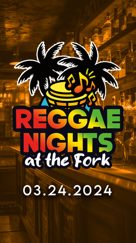 Reggae Nights at the Twisted Fork on March 24, 2024 featuring Live Performances from Propaganjah, Ichroniq, and The Lost Tropics. VIP Tickets available for Purchase