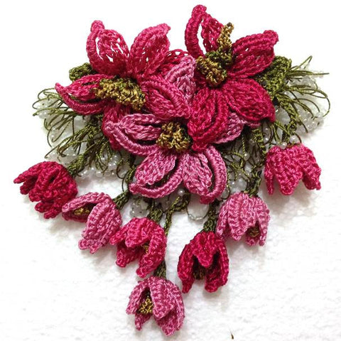 pink brooch