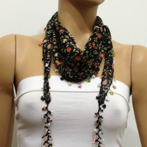 beaded scarf