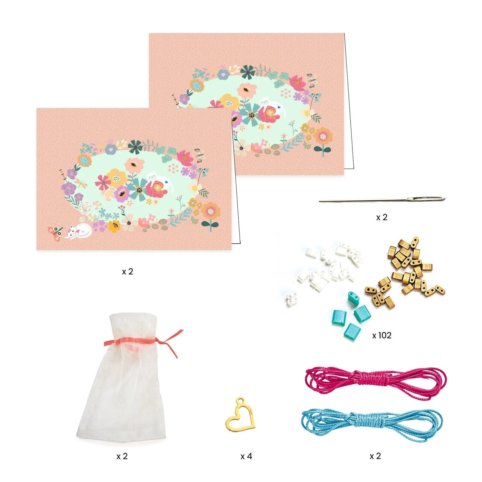 Heart Heishi Bracelet Making Kit - DJECO