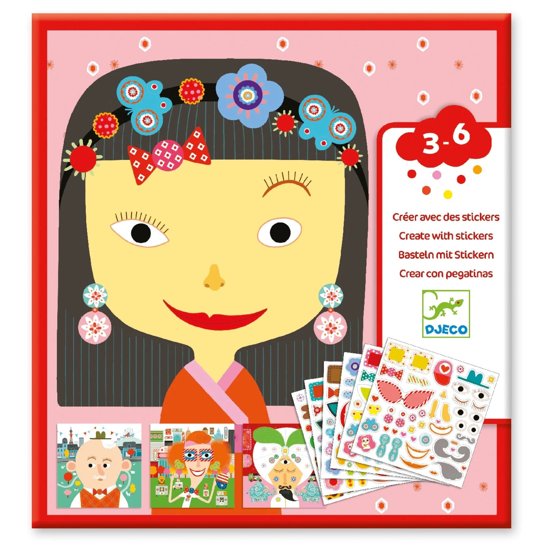 DJECO Origami Paper Craft Kit -- Pretty Faces - The Happy Lark