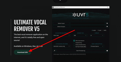 Ultimate Vocal Remover v5の使い方1