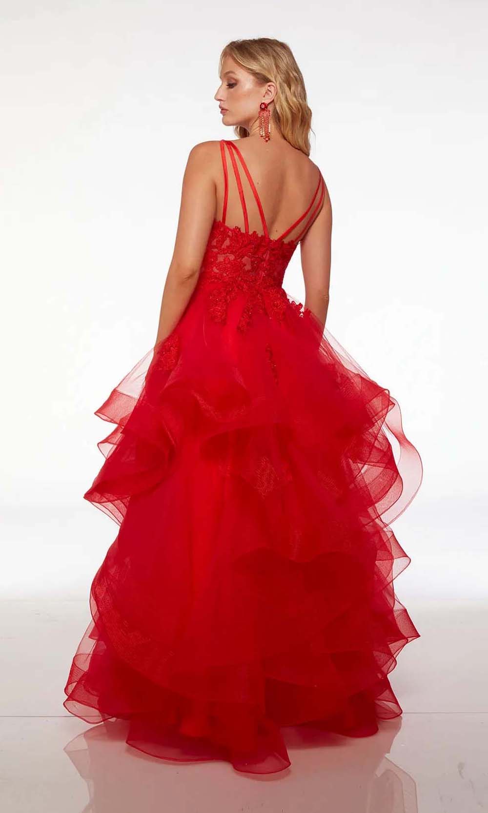 Formal Dress: 61498. Long, Plunging Neckline, A-line