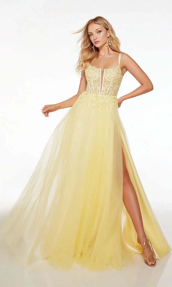 Yellow Beaded Lace Ball Gown Pastel Yellow Quinceanera Dress With Appliqued  V Neckline, Sequined Tulle, And Sweep Train Perfect For Prom, Sweet 15, Or  Masquerade From Queenshoebox, $171.33 | DHgate.Com
