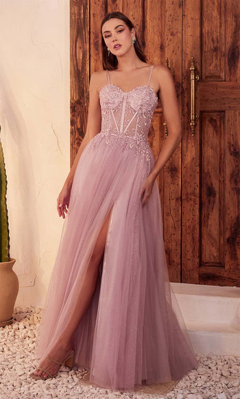 Long Sleeve Sheath Wedding Dress With V Neckline And Lace Bodice. |  Kleinfeld Bridal