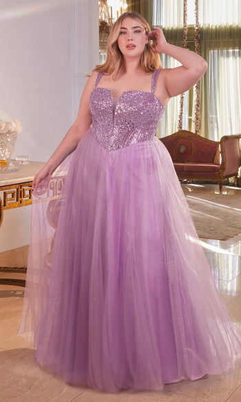 Primavera Couture 3946 Size 6 Purple Prom Dress Long Beaded Gown Backl –  Glass Slipper Formals