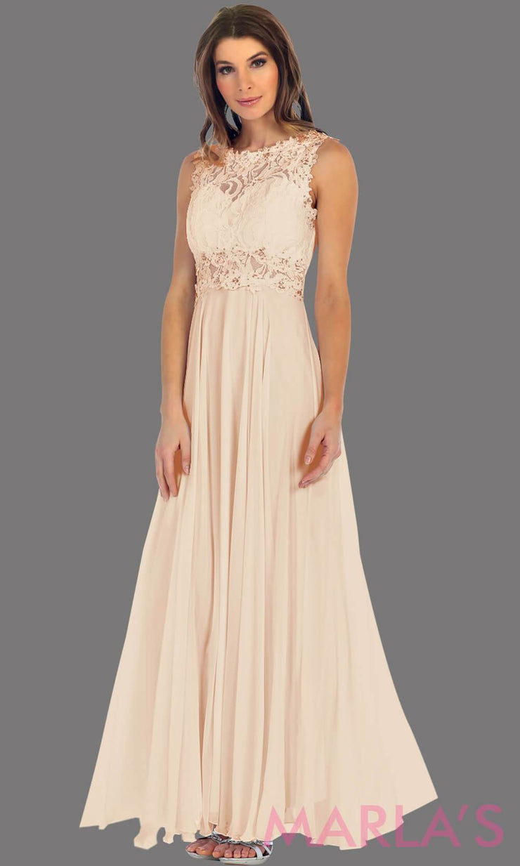 Long White Simple Flowy Dress - MarlasFashions - 1016.10L ...