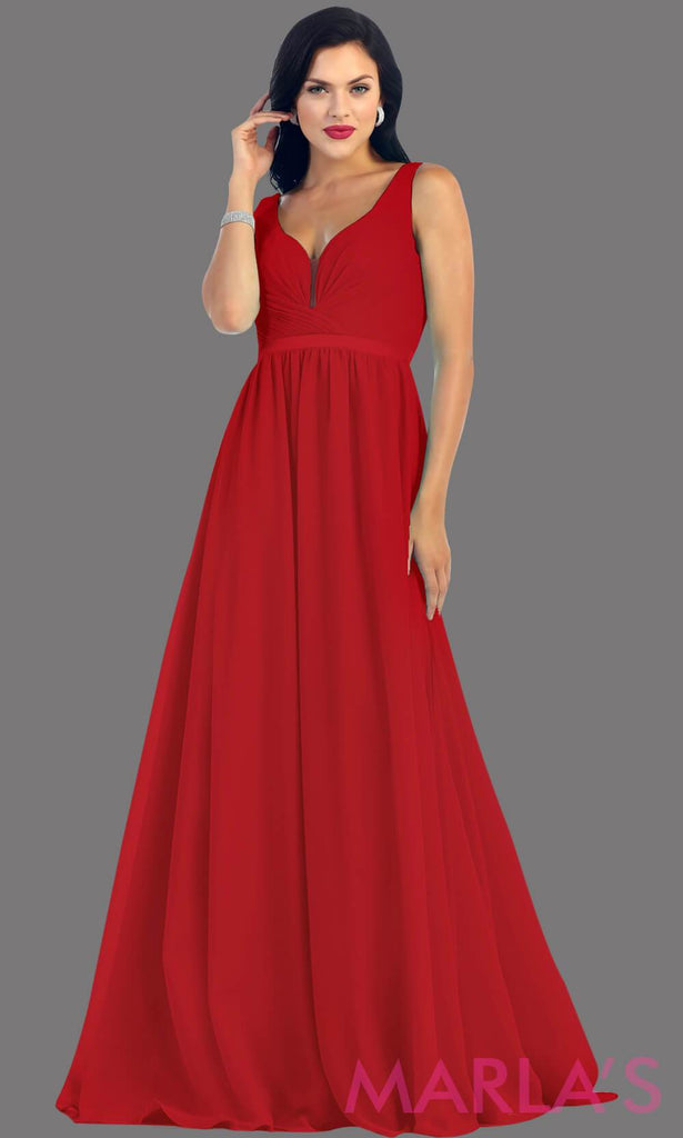 red gown simple