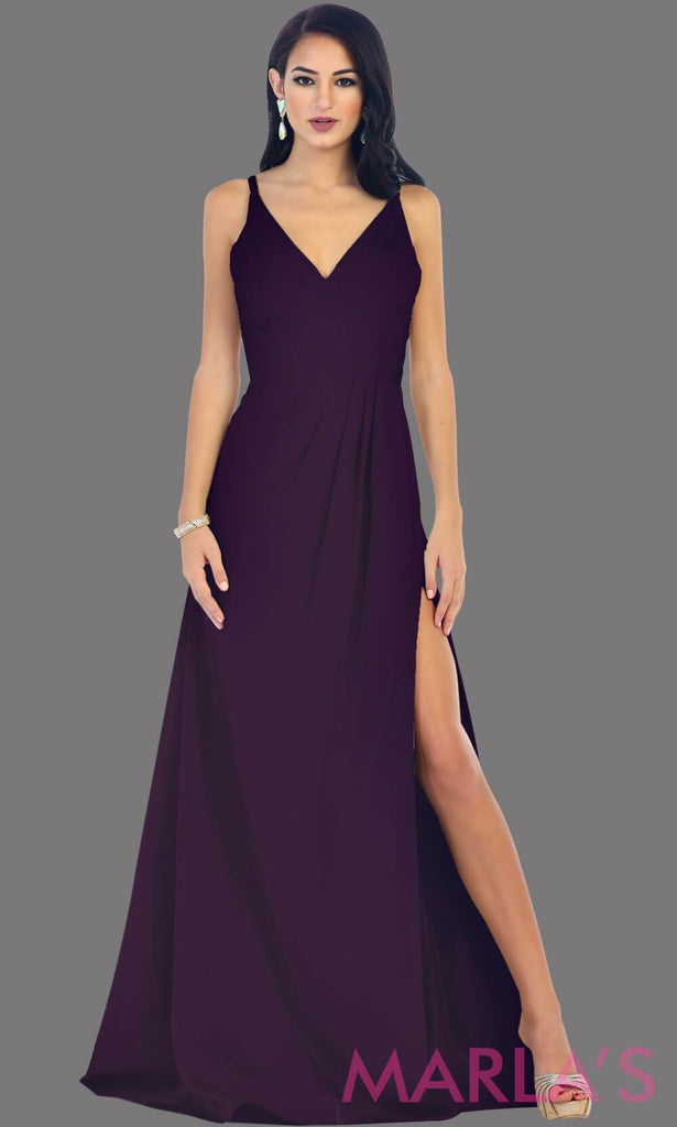 eggplant colored evening gowns