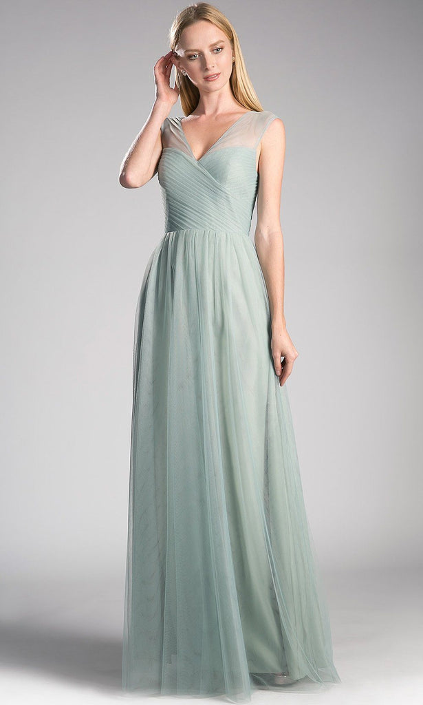 long flowy green dress