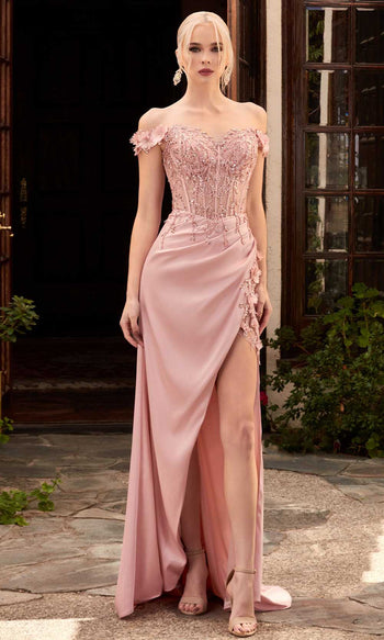 Pink Blush Long Formal Dress Prom Bridesmaid Wedding