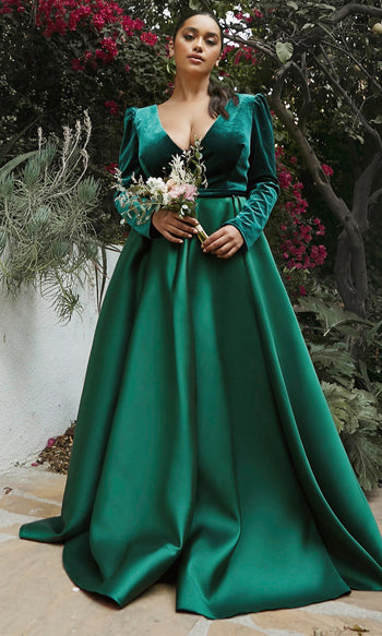 Modest Plus Size Formal Evening Gown