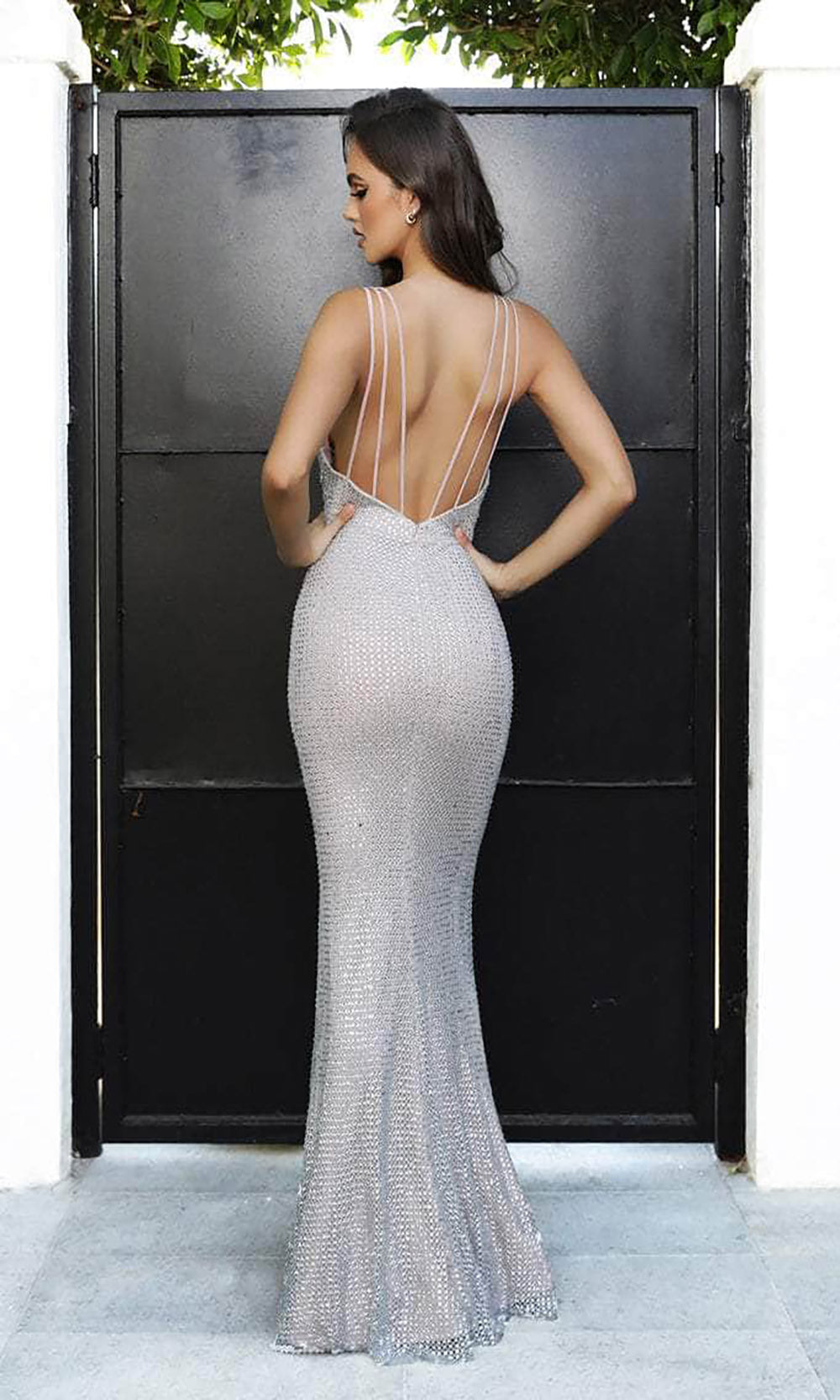 Portia and Scarlett PS23601 - Rhinestone Bustier Prom Dress